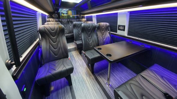 18 passenger sprinter van interior high point