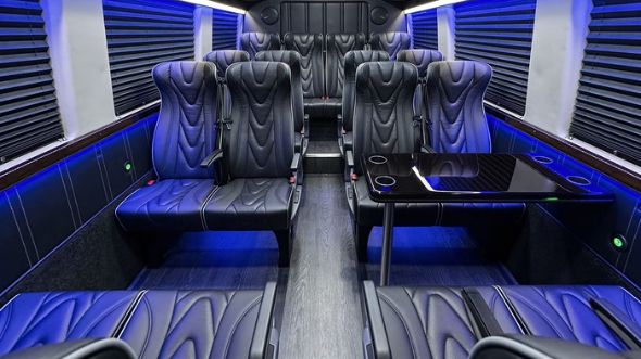 20 passenger sprinter van interior high point