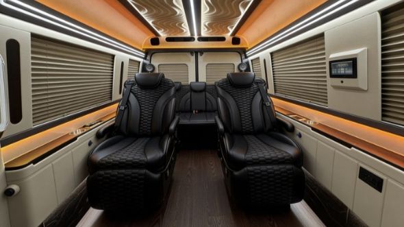8 passenger sprinter van inside high point