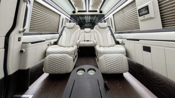 8 passenger sprinter van interior high point