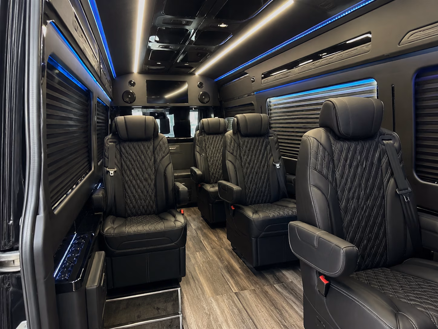 high point 12 passenger sprinter van inside