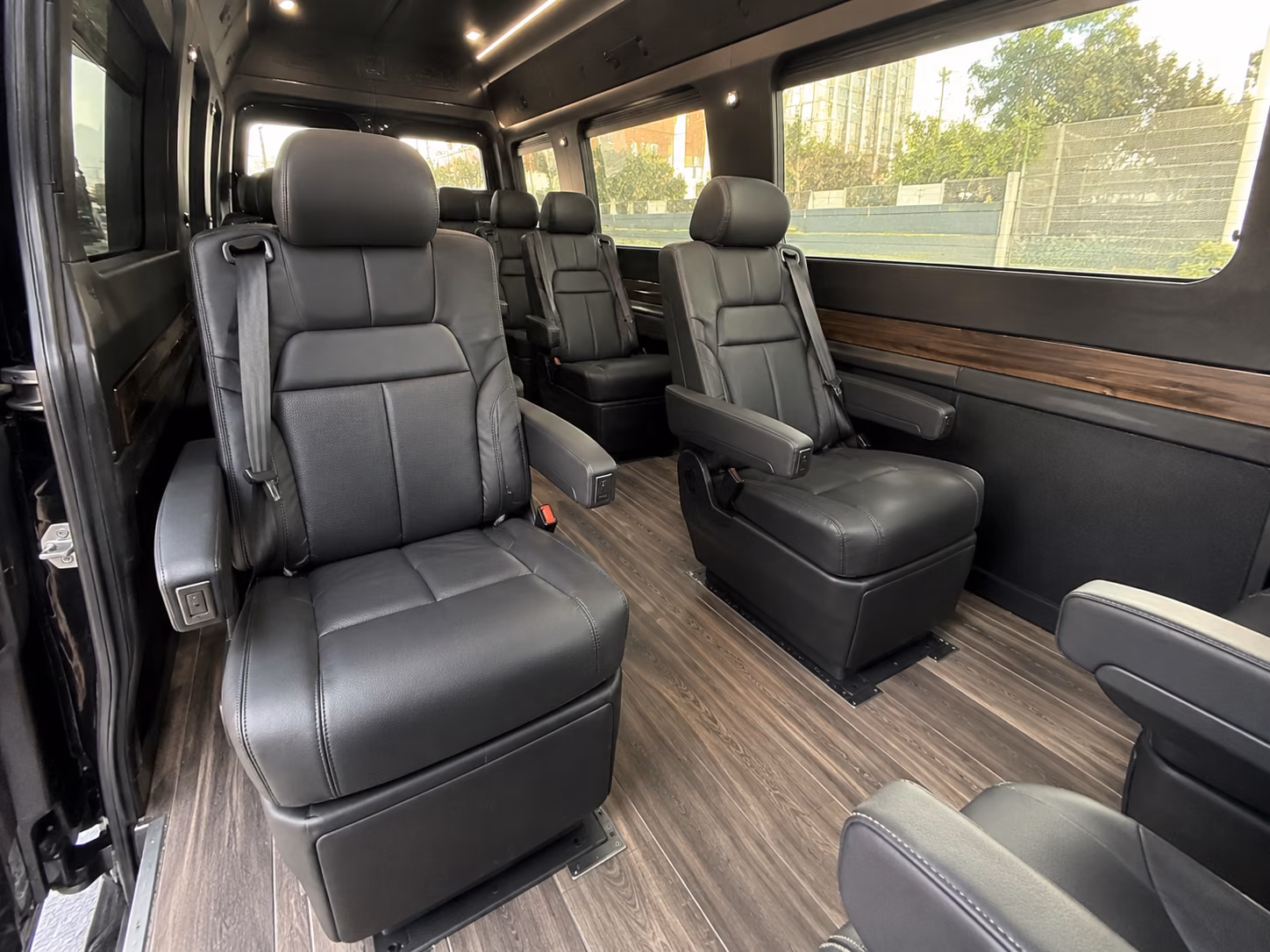 high point 18 passenger sprinter van inside