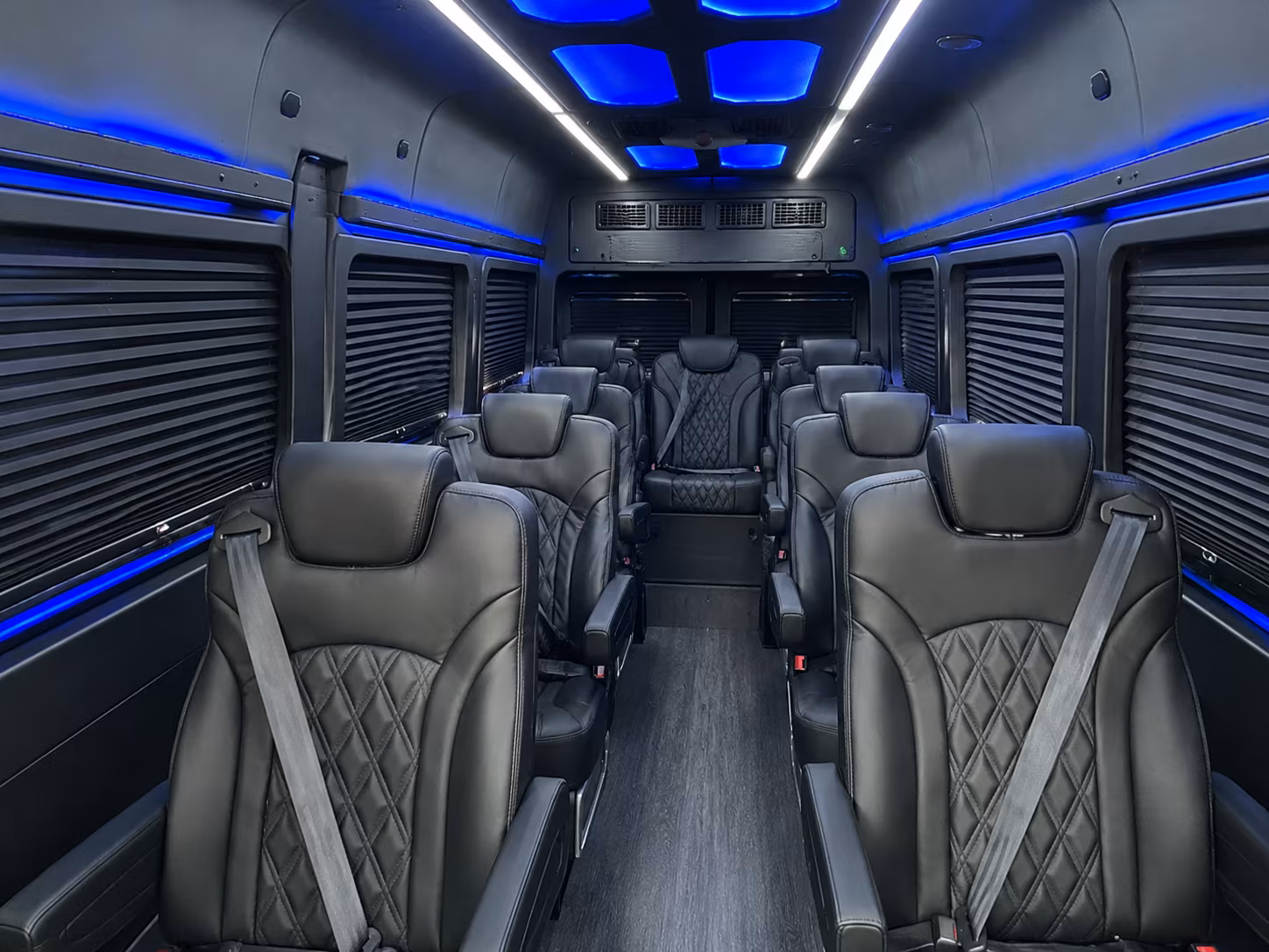 high point 8 passenger sprinter van interior